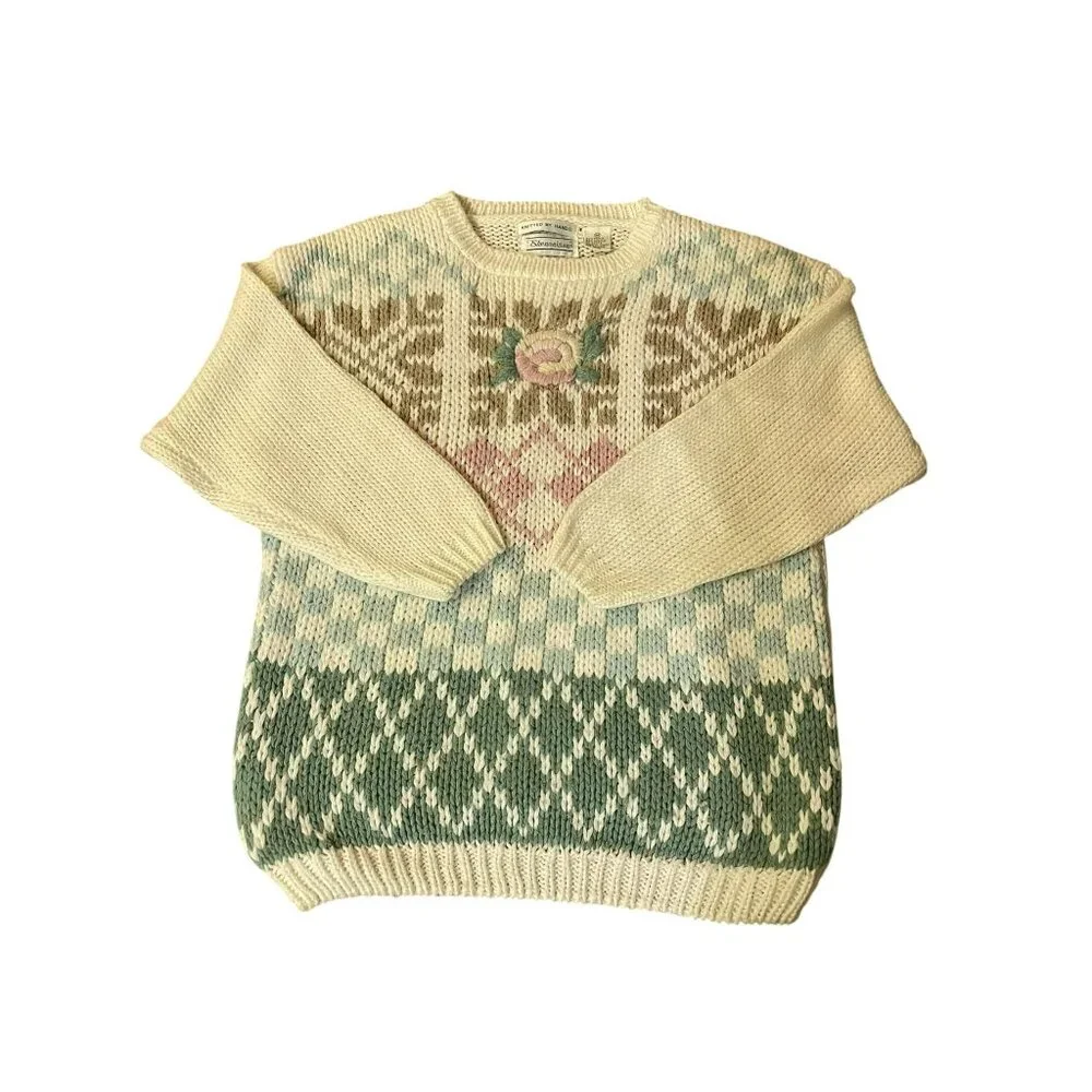 Vintage Shenanigans Sweater Womens M Used Knitted by Hand - Picture 12 of 16